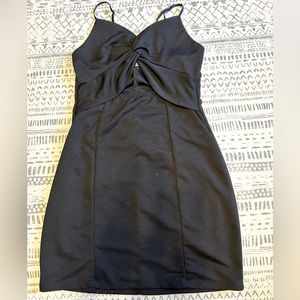 Black mini dress